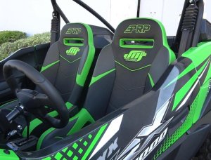 Kawasaki Teryx KRX 1000 Trail Edition Seat Mount Kit - Driver and Passenger Side - PRP Seats - Mount Hardware with Sliders - OnyxCoated - `21-`22 Kawasaki Teryx KRX 1000 Trail Edition Seat Mount Kit - Driver and Passenger Side - PRP Seats - Mount Hardware with Sliders - OnyxCoated - `21-`22